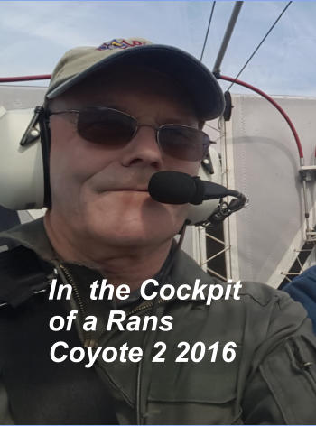 In  the Cockpit of a Rans Coyote 2 2016