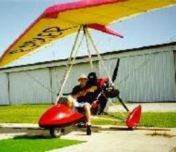 Trevor Sayer in Mainair Rapier Trike